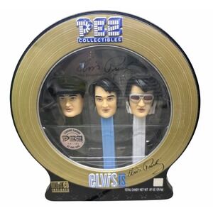 Elvis Presley Limited Edition PEZ Dispenser Set with CD Included NEW SEALED